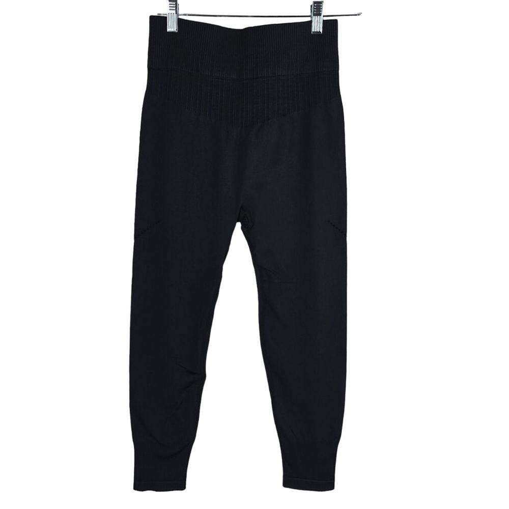 JoyLab Women's Black Ribbed Waist Athletic Leggings M